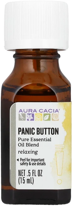 Aura Cacia 순수 에센셜 오일 혼합물 Panic Button 15ml(0.5fl oz) Cacia (아우라 카시아) - 쿠팡