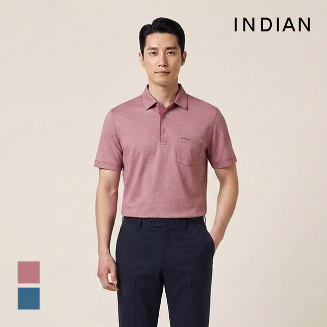 인디안 INDIAN 잔제크 전판 프린트 반팔티셔츠._MITAS3M2321