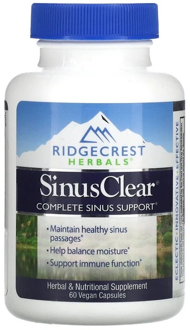 RidgeCrest Herbals 시너스클리어 베지캡슐 60정, 1개 - 쿠팡