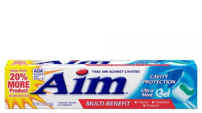 에임 충치 방지 항충치 불소 치약 울트라 민트 젤 6온스 6개 묶음, 156g