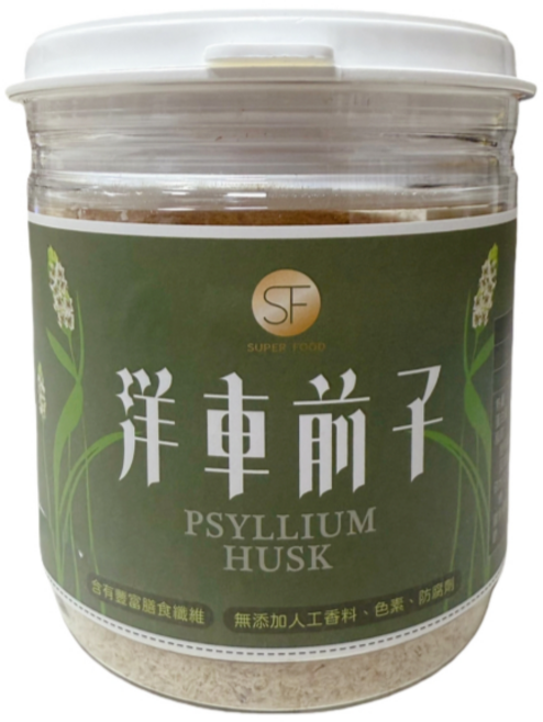 SF 洋車前子 含有豐富膳食纖維 無添加人工香料色素防腐劑, 100g, 1個