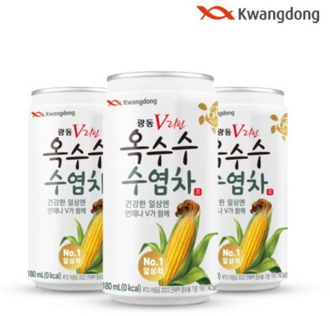 광동제약 옥수수 수염차 180ml, 15개