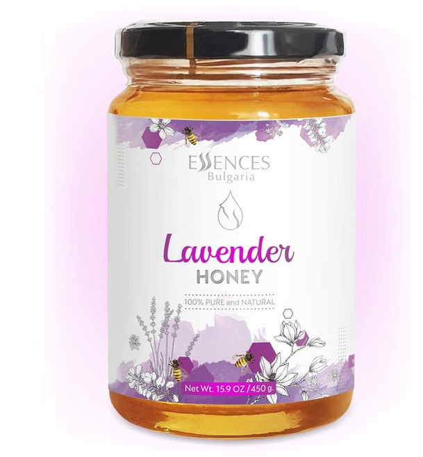 Essences Bulgaria 로우 라벤더 꿀 450g, 아카시아, 1개