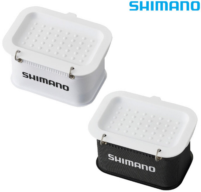 시마노 미끼통 BK-1B2V 사시에바칸 새우통 바다낚시, 블랙-S