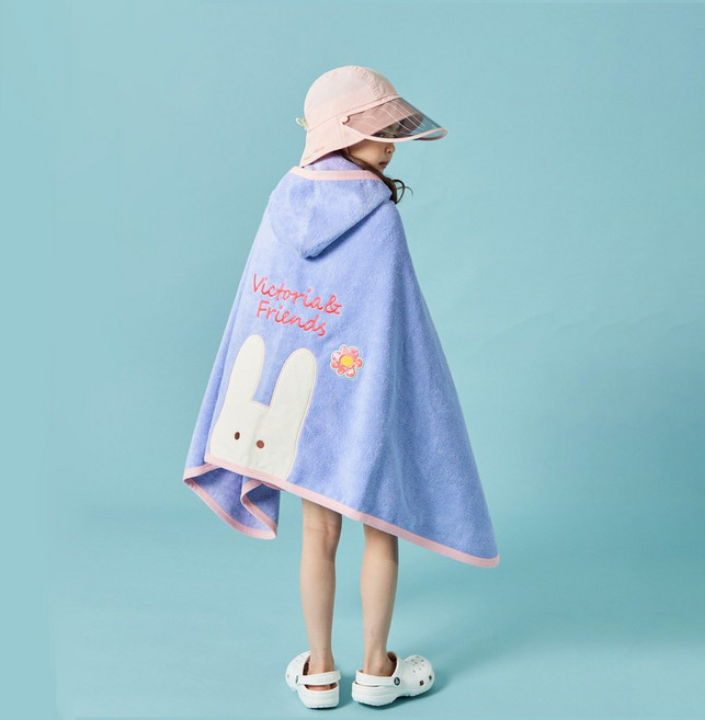 [빅토리아앤프렌즈] [아동비치가운] 도톰한 위티뱀부 비치타올