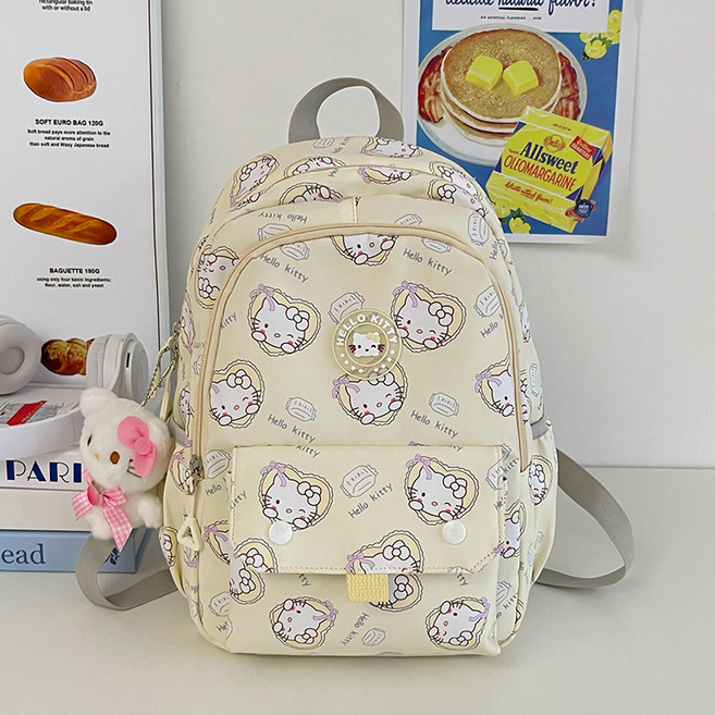 GOYES 귀여운 캐릭터 산리오 백팩 여아백팩 책가방 인형키링포함
