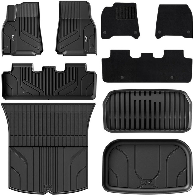 3W 2026 Model Y 주니퍼 카고 매트 앞뒤 트렁크 매트 라이, 10 2) Model Y 20 24 6PCS Mats