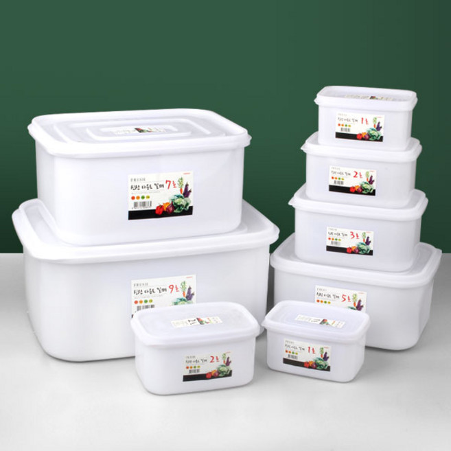 신선 백 밀폐용기 김장 김치통 반찬통 업소용 식당용 냉동실 보관 정리용기, 06 신선 백밀폐-6호, 1개