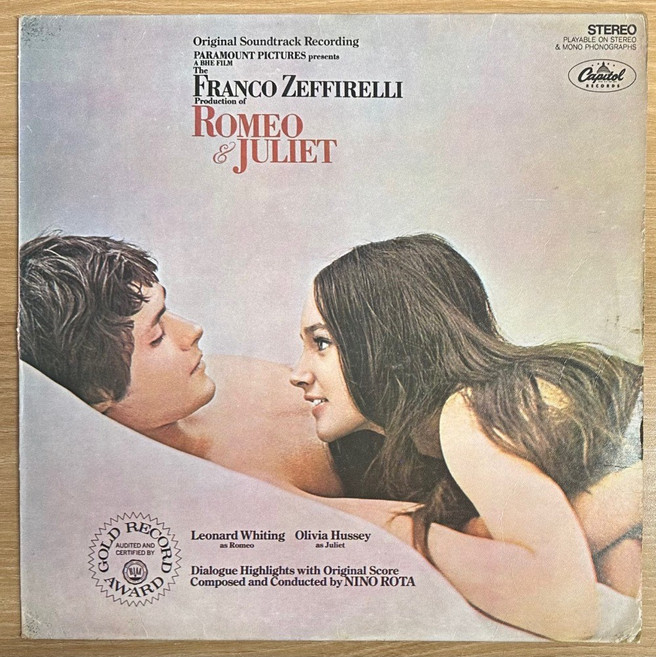 중고LP) Romeo & Juliet OST (로미오와 줄리엣OST/1968) - 올리비아핫세 /레오나드 위팅 (자켓EX/음반EX)