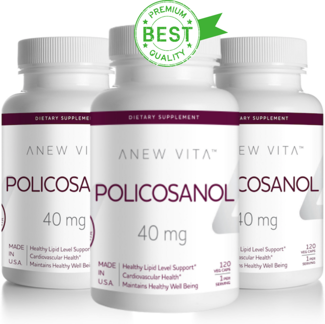 고품격 폴리코사놀 프리미엄 40mg 120캡슐 사탕수수 추출 미국, 120정, 3개