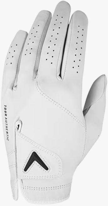 캘러웨이 투어 어센틱 양피 골프 장갑 한국캘러웨이골프 정품, 1개, 남성 왼손 화이트