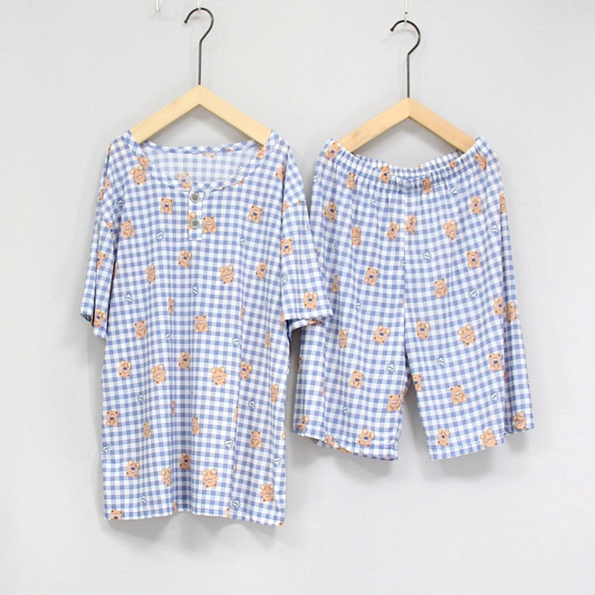 [서울양품점] 남주니어 아이스쿨 냉감 캐릭터 반팔상하세트 아동잠옷 홈웨어 실내복