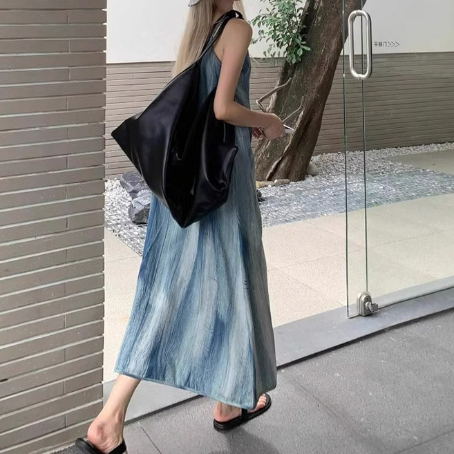 (44~88 사이즈) 메이리앤 빅사이즈 루즈핏 나염 맥시 바캉스 휴양지 여름 롱 나시 원피스