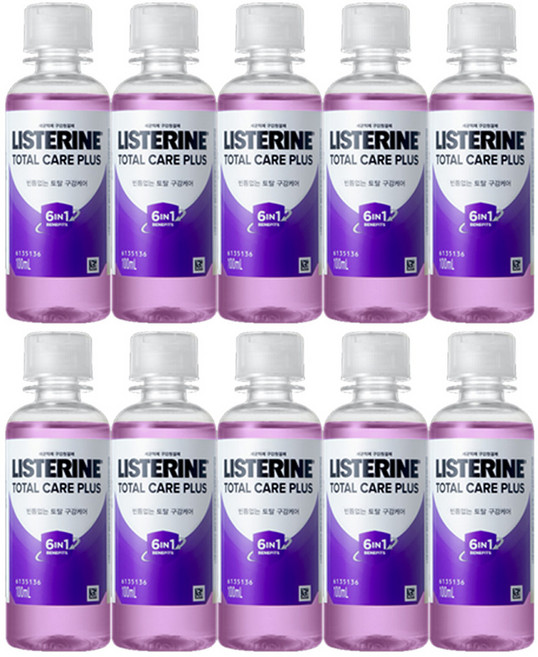 리스테린 토탈케어 플러스, 100ml, 10개