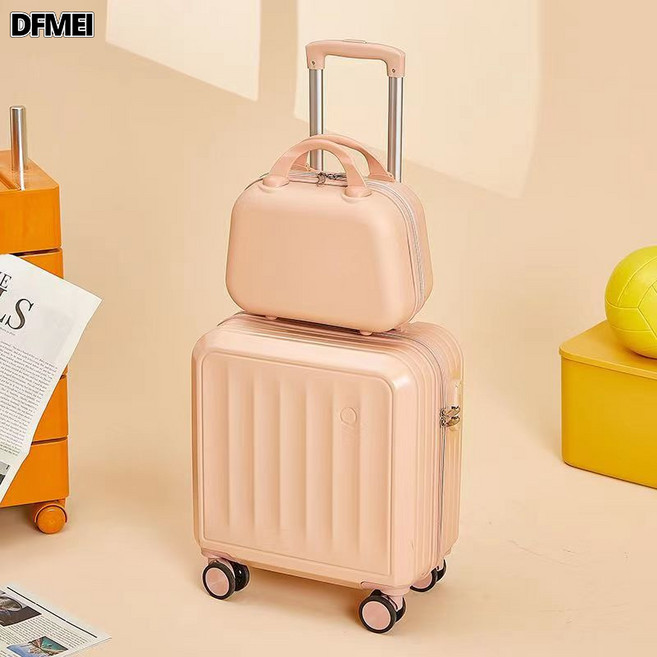 DFMEI 小型18寸登機箱 短途出差行李箱 小清新旅行箱女學生高顏值密碼箱