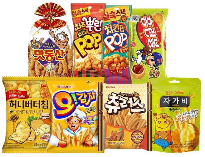 맛동산 오감자 츄러스 자가비 치킨팝2종 홈런볼 허니버터칩, 1개