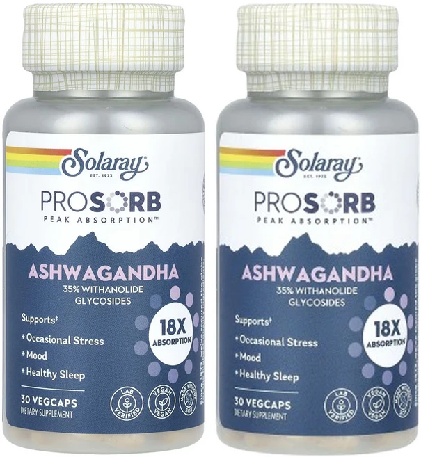 솔라레이 아슈와간다 30베지캡슐, 2개, 30정 - 쿠팡