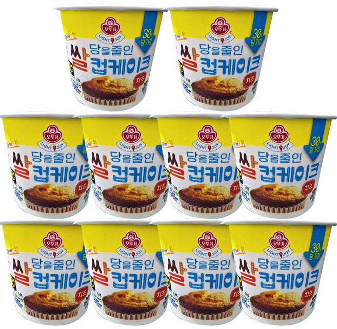 오뚜기 달걀하나톡넣는 쌀컵케이크 치즈, 60g, 10개