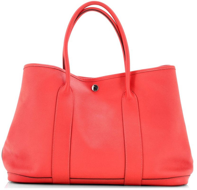 에르메스 중고 가든 파티 레더 36 토트 백