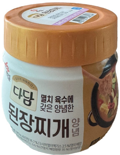 (냉장)cj제일제당 다담된장찌개전용840g, 840g, 2개