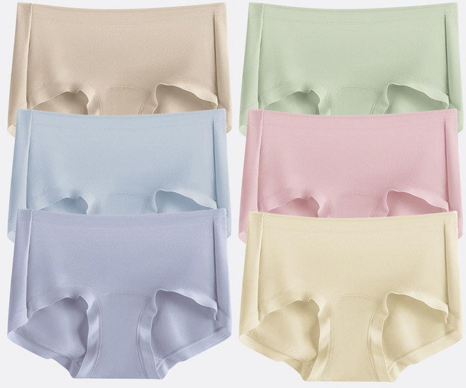 에스엠홀릭 고탄력 60수 모달 노라인팬티 6종 세트