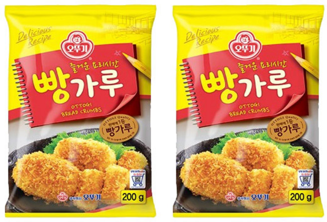 오뚜기 바삭한 빵가루, 200g, 2개