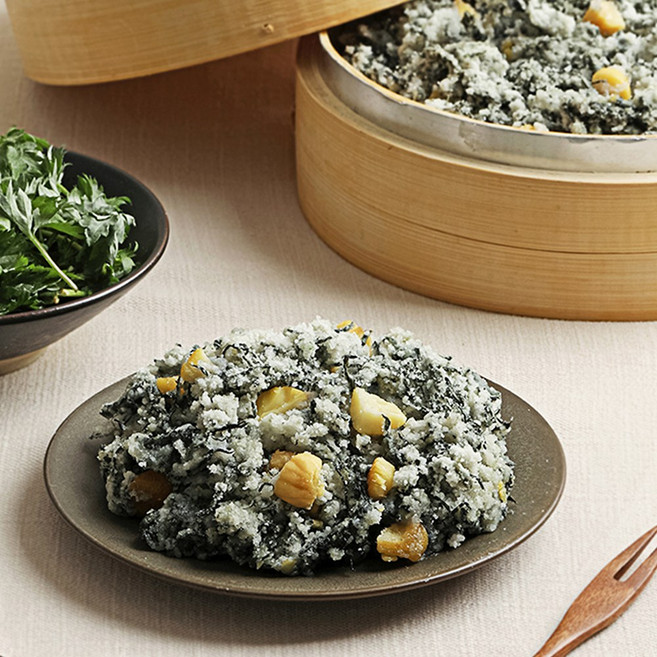 국산 햇쑥 포슬포슬 식사대용 해풍쑥 버무리떡 쑥떡, 600g, 1박스