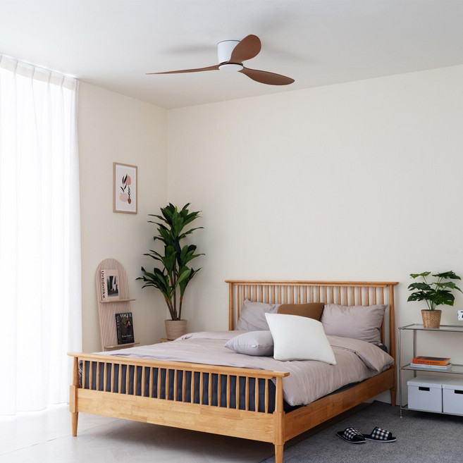 실링팬 42인치 52인치 BLDC모터적용, 화이트, 월넛