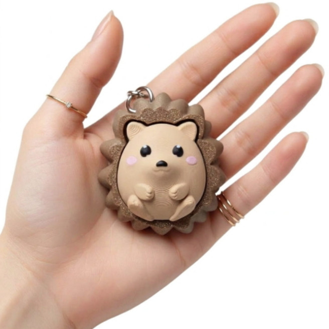 고슴도치 클릭커 키보드 클리커 키링, 1개, 혼합색상