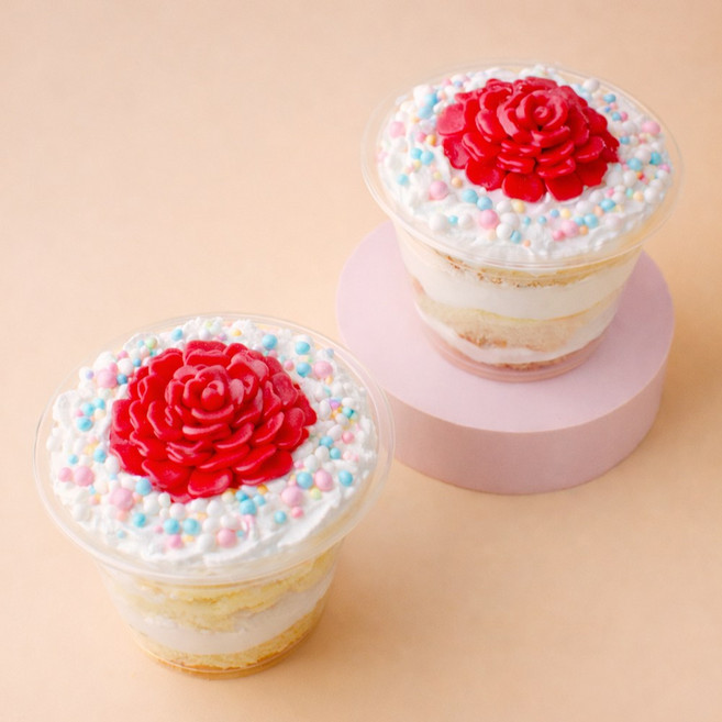 쌀이랑놀자 가정의달 카네이션 컵케이크 만들기 세트 DIY키트 - 카네이션케이크 컵케이크2, 1개