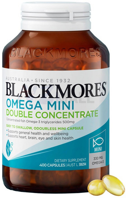 [블랙모어스] 오메가 미니 더블 컨센트레이트, 400정, 1개