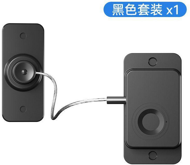 MANGMANG 指紋智能鎖, 1個, 指紋智能鎖黑色1只裝