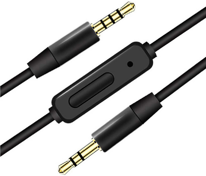 3.5mm 公對公 音源線, 黑色