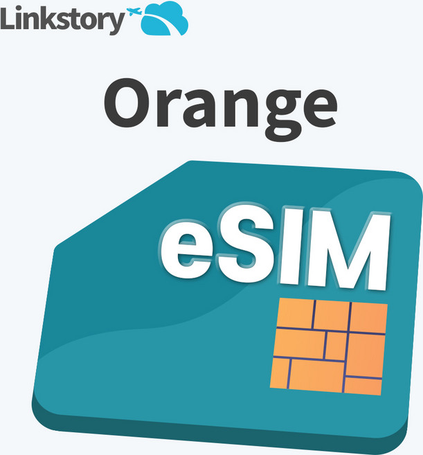 [링크스토리] 유럽 오렌지 프랑스 eSIM 이심 스페인 이탈리아 영국 현지전화 5G 핫스팟, 1개, 총 30GB, 14일