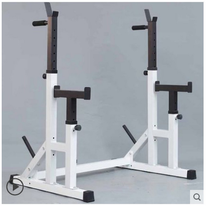 스쿼트 랙 분리형 화이트 벤치 아령 바벨거치대 헬스장 스플릿, 흰색 프레임 스쿼트대