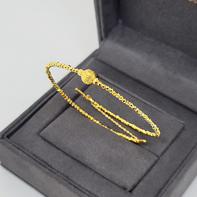 스타일돈나 24k 순금 와이어 컷팅볼 팔찌 홈쇼핑 히트상품 부모님 기념일 생일 선물