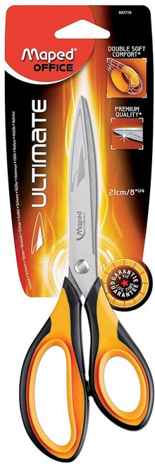 맵드 얼티밋 정밀 가위 5인치 - 양면 디자인 작업을 위한 안전한 그립 제작을 날카롭고 내구성 오른손 및 왼손잡이, 8.25 Inches, 1개