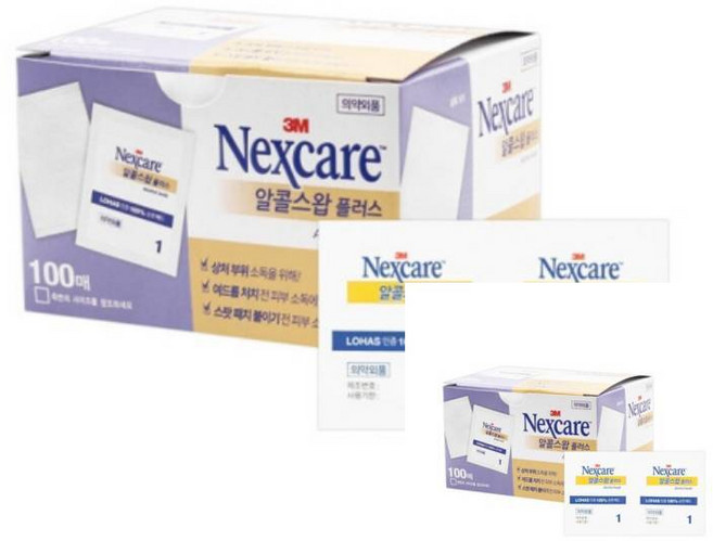 알콜스왑 100매 1개입 일회용 휴대용