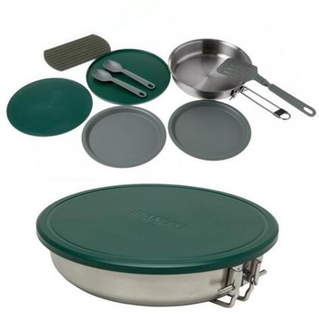 스탠리 어드벤처 스테인레스 캠핑 프라이팬 세트 945ml, 캠프쿡세트709ml, 1개