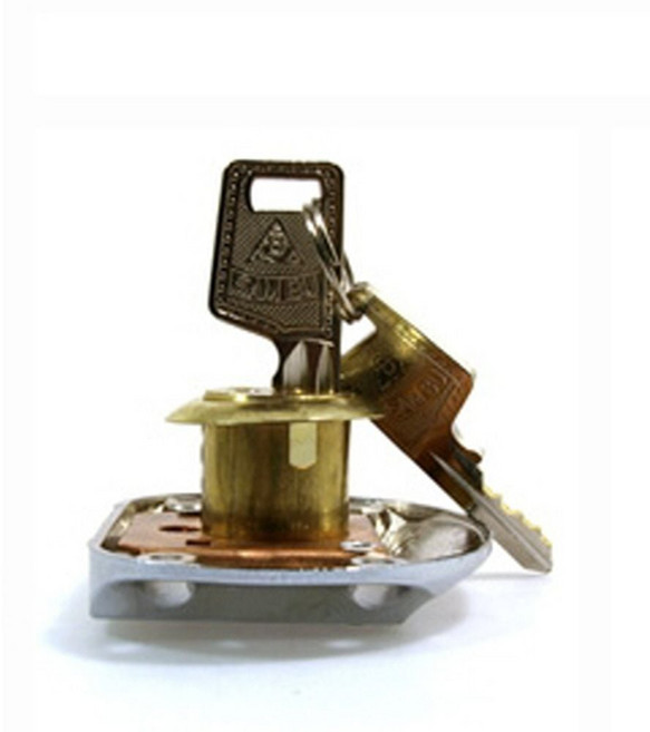 DIY 가구 서랍 자물쇠 열쇠 수리 책상키 높이45mm ang+775ly