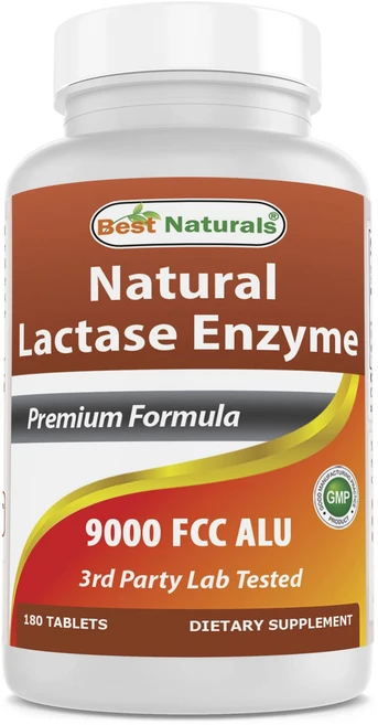 베스트네츄럴스 내추럴 락타아제 엔자임 9000FCC 알루 타블렛, 1개, 180정 - 쿠팡