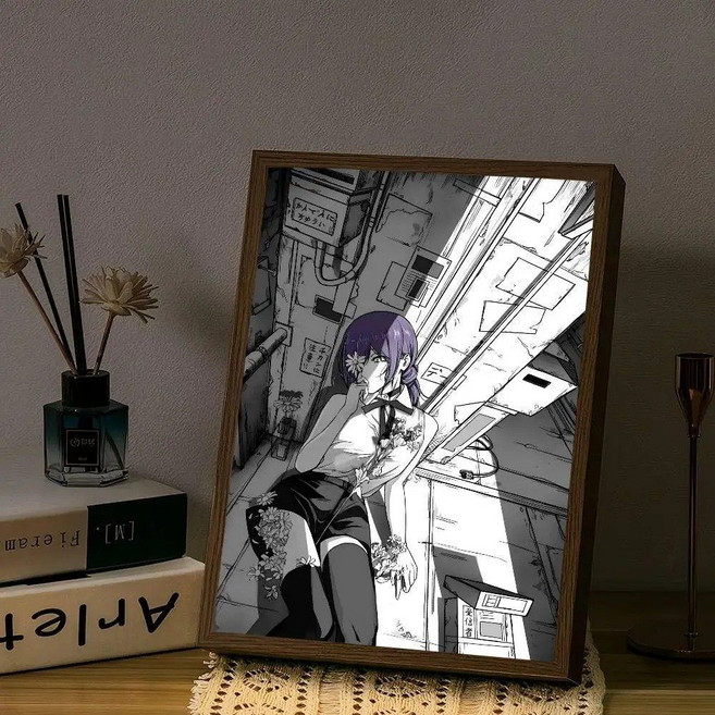 체인소맨 레제 아크 스티커 포스터 레트로 감성 아트 벽화, HEI-4