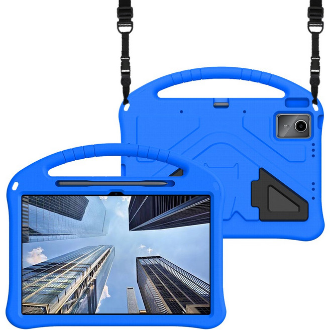 스냅케이스 레노버 아이디어탭 플러스 12.1 메가윙 에바폼 케이스, 블루, 1개