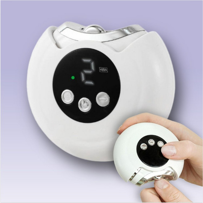 나우미 자동손톱깎이 전동손톱깎이 손발톱정리기 USB충전 네일케어, 1개, 화이트