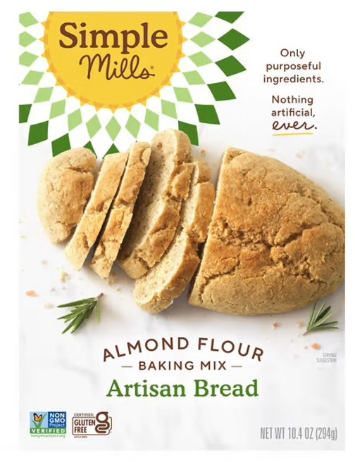 심플밀스 아몬드 가루 베이킹 믹스 수제 빵 10.4온스(294g), 10.4 온스, 294g, 1개