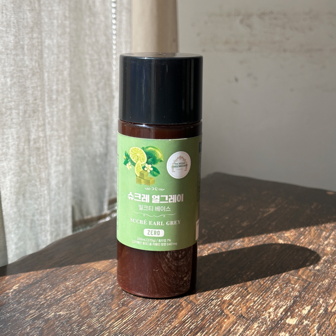 티하우스청담 제로슈가 슈크레 얼그레이 밀크티 베이스, 370g, 1개