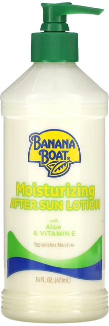 바나나보트 애프터썬 로션 알로에 비타민E 함유 모이스처 473ml, 1개 - 쿠팡