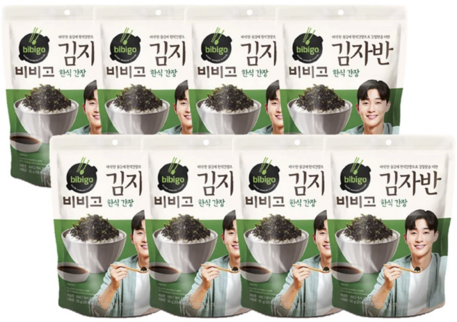 밥반찬 CJ 명가 김자반 한식간장 50g x 8 1세트, 400g