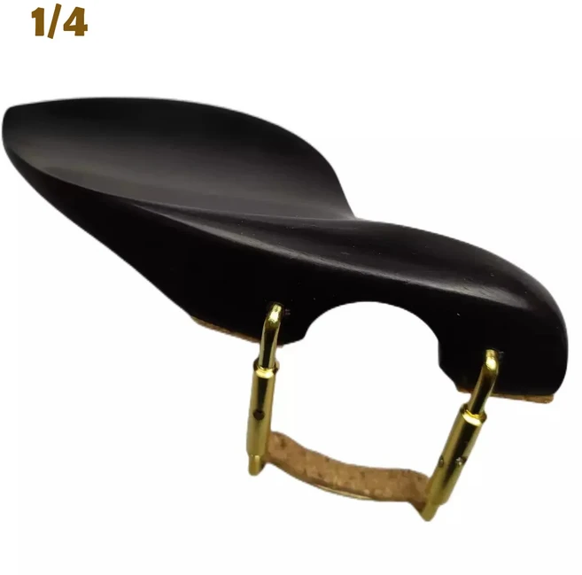 쿠쿠스토어 1/4~4/4 바이올린 턱받침 (금속 클램프 나사 브래킷 코르크 포함) 1/2 흑단 대추나무 장착 하드, 15 1-4