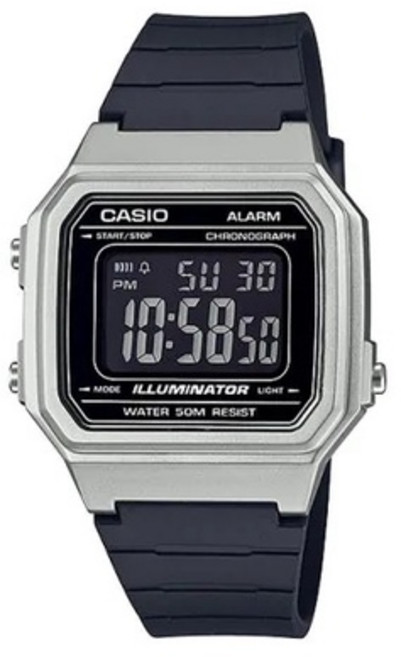 CASIO 卡西歐 女錶 數位電子腕錶 時尚方形款 W-217HM-7BV